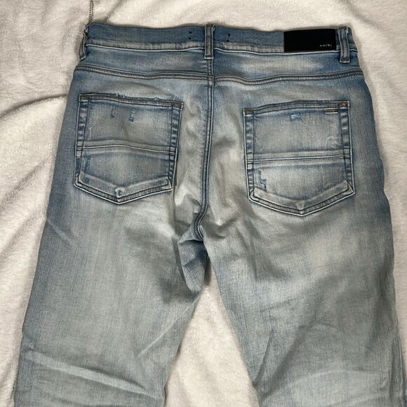 NWT! Amiri Bandana MX1 Jean in light indigo! - Picture 6 of 8